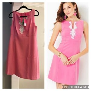 Lilly Pulitzer Trini Viscose Shift Dress Confetti Pink